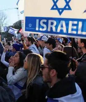 Image secondaire 2 - 250 000 personnes se sont rassemblées devant le Capitole pour soutenir la défense d'Israël