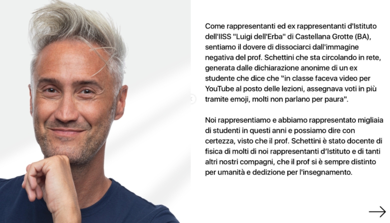Accusations de Vincenzo Schettini et lettre d'étudiant : que se passe-t-il