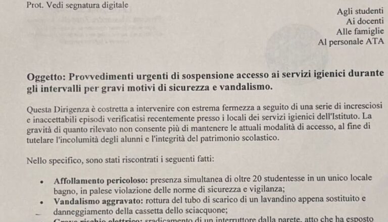 toilettes fermées pendant la pause pour cause de vandalisme