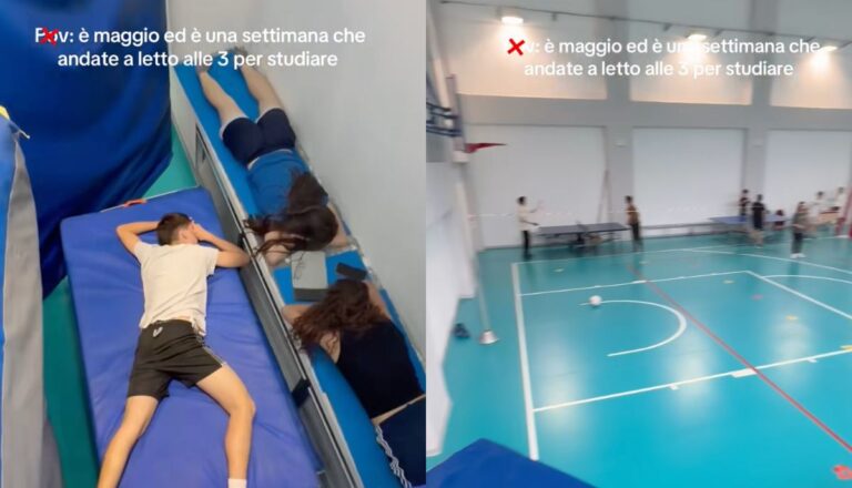 Des élèves épuisés dorment à l'école pour récupérer