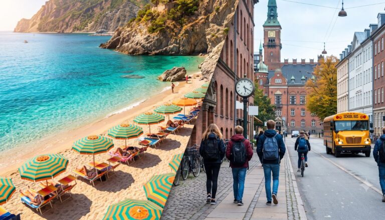 Combien de temps durent les vacances d'été : Italie contre Europe