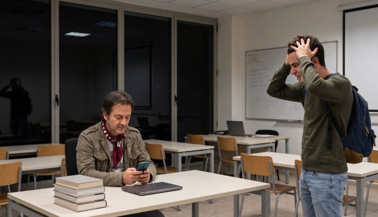 Un professeur non préparé s'absente pour se rendre au stade : lettre des étudiants