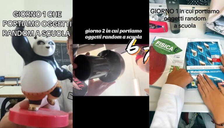 La tendance des objets aléatoires à l'école circule sur TikTok